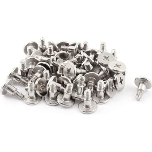 UXCELL 50pcs/set Shockproof 4mm/ 0.16" Phillips Flat Head Bolts HDD Hard Drive Screws for PC Laptop Computer Fasteners & Hooks