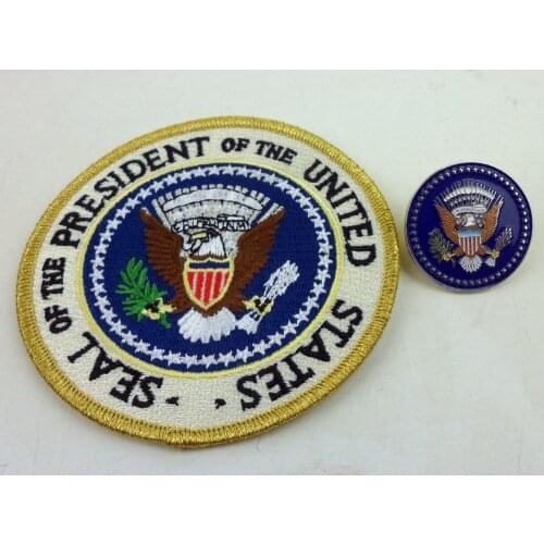 Seal of the President of the United States Patch & President lapel pin US eagle World military Store