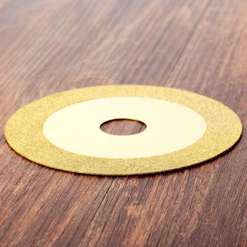 1pc Titanium Coated Diamond Cutting Disc Circular Saw Blades 100mm For Dremel Rotary Tool Cutter Disc For Metal Power Tools