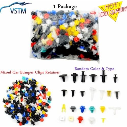 2021 Best Quality 100PCS Universal Mixed Auto Fastener Car Bumper Clips Retainer Car Fastener Rivet Door Panel Liner For All Car
