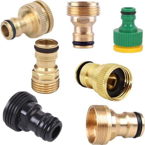 5-20PCS 1/2"3/4"1"Thread Tap Connector Hose Adaptors Water Gun Fittings Watering Sprinkler Hose End Connector