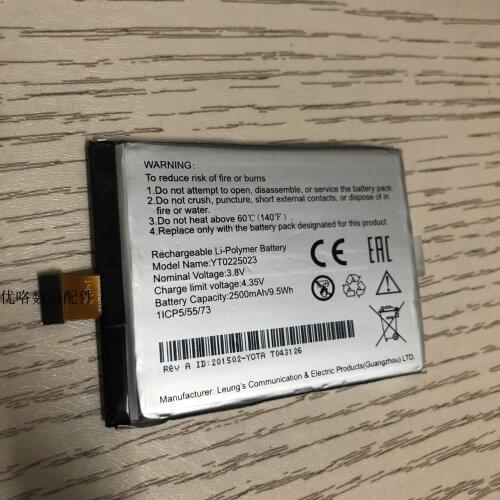 For Yotaphone 2 YD201 YD206 Smartphone Battery Power Supply BTY 2500mAh