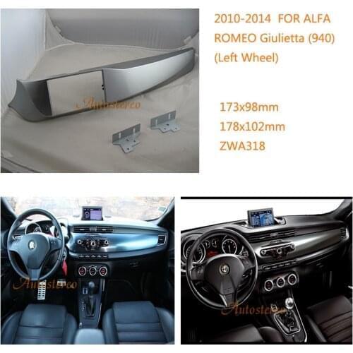 ZWNAV 11-318 Car radio CD player install mount stereo dash kit for ALFA ROMEO Giulietta (940) 2010-2014 (Left Wheel)