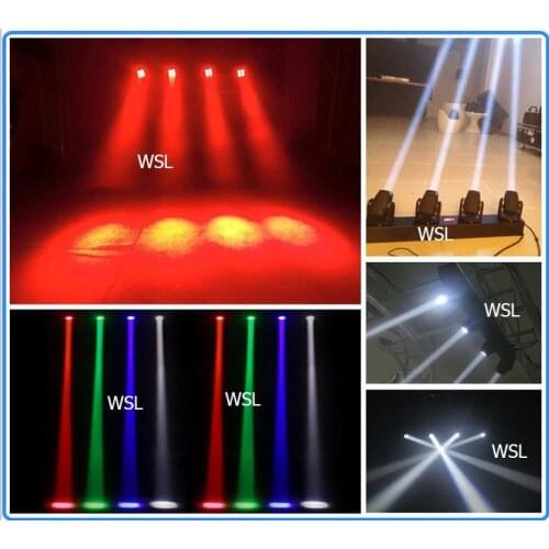 Free shipping 4 pcs/LOT LED pixel bar beam light 10W LED beam 4 bar moving head 4x10W