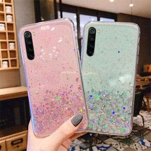 Luxury Glitter Star Case For Xiaomi Redmi Note 8 Pro 8T 7 5 Case Redmi 4X 5A 6A 7A 8A G0 K20 6 Pro Soft Silicone Cover Cases