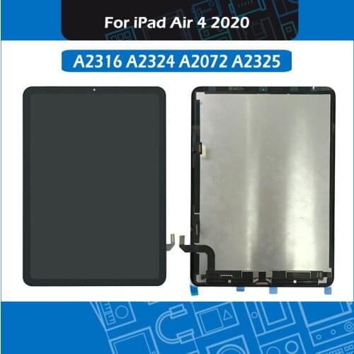 Black A2316 A2324 A2072 A2325 LCD Digitizer Assembly For iPad Air 4 LCD Screen Display Touch Screen Assembly Replacement 2020