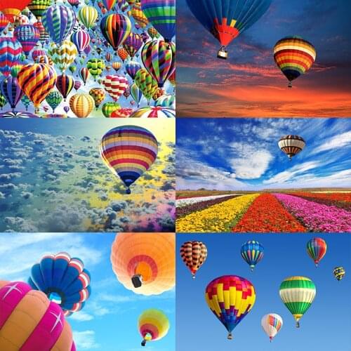 Hot Air Balloon wooden puzzles sky jigsaw puzzle 1000 pieces adult High difficulty decompression educational toys Custom gift