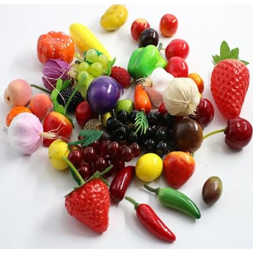 New 10pcs Artificial Fake Foam Fruits and Vegetables Berries Scrapbooking Flowers For DIY Wedding Simulation Tree Decoration