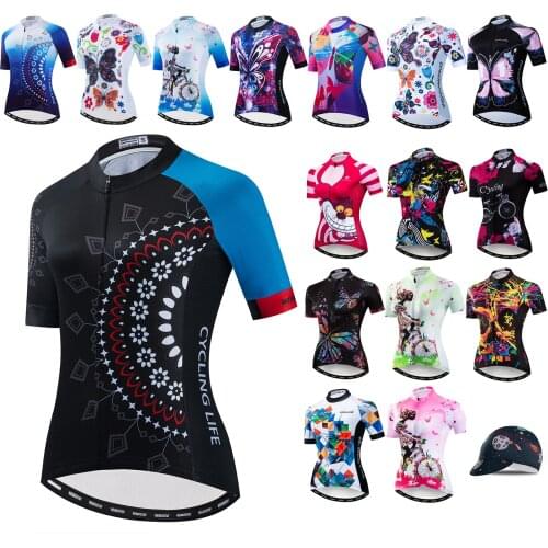 JPOJPO Cycling Jersey Women Gear MTB road Racing Bike Shirts Top Bicycle Clothing Maillot Bike Jerseys Short Sleeve Clothes