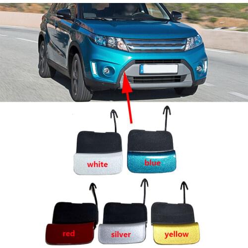 Car Front Bumper Tow Hook Cover Trailer Towing Eye Cap Lid For Suzuki Vitara 2015 2016 2017 2018