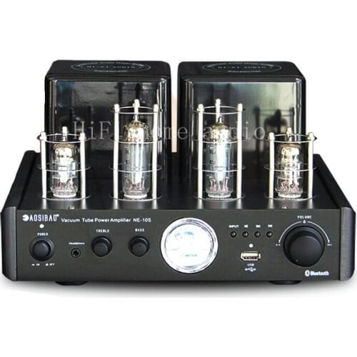 AOSIBAO NE10S tube amplifier， with Bluetooth 4.0/USB/headphone HIFI Stereo AMP audio amplifier, Output power: 40W + 40W
