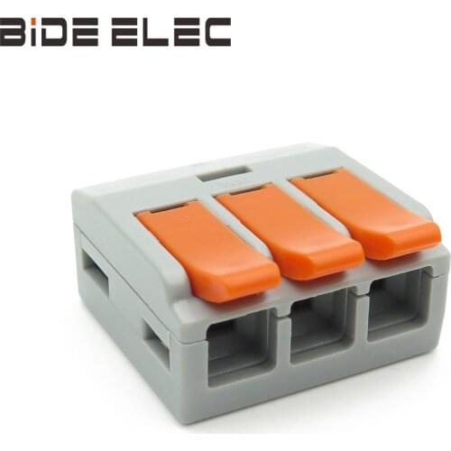 LT-613 10Pcs Gray Or Transparent Fast Installation Compact Splicing Wiring Connector Max 6mm2