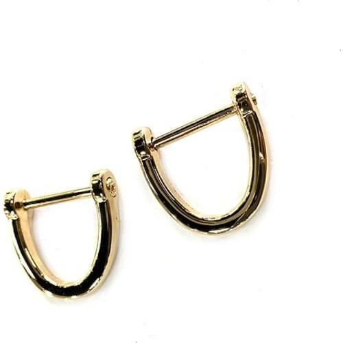 Metal Detachable removable open screw D Ring buckle shackle clasp Leather Craft Bag strap belt handle shoulder webbing