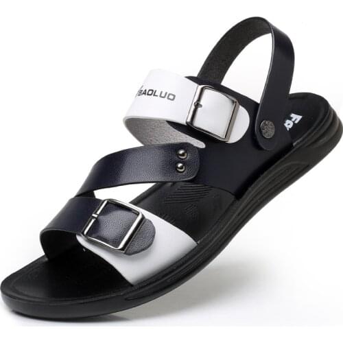 Mens Trending Summer Outdoor Leisure Non-Slip Beach Luxury Sandals Fashion Beach Shoes Slippers Mens Sandals