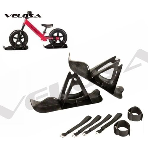 Velosa Snow Ski set for balance bike, Ski attachment for 12 inch bike,kids balance bike snow ski kits