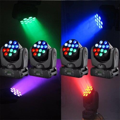 New 4pcs/Lot 150W LED Beam Moving Head Light dj equipment 12x12W RGBW(CMY) Quad moving heads