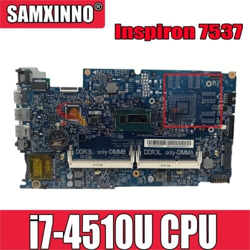 Original Laptop motherboard For DELL Inspiron 7537 i7-4510U Mainboard CN-0XGD21 0XGD21 12311-2 SR1EB DDR3