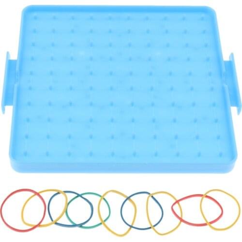 Plastic Nail Board Plates Home Math Teaching Tool Geometry Geoboard