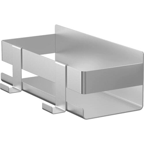 HOT-Shower Shelf, Shower Basket, Bathroom Shelf Made of Brushed Stainless Steel Without Drilling,with Hook Is Removable