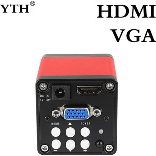 Full HD 13MP 2K 1080P 60FPS HDMI VGA Industry Video Microscope Camera Simultaneous Output Magnifier for PCB IC PC Observe Repair