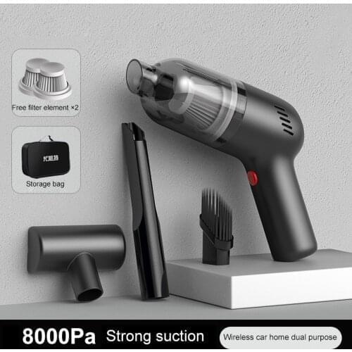 Upgrade 8000pa Suction Car Vacuum Cleaner Car Home Dual-use Wireless Vacuum Cleaner For Dog Hair Sucker Pet Dust Confetti Clean