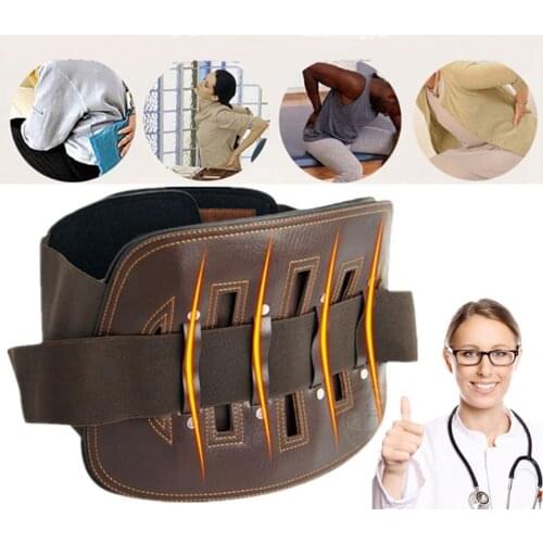Tourmaline Self-heating Magnetic Therapy Waist Support Belt Lumbar Brace Massage Band Pain Relief Lower Back Health Care