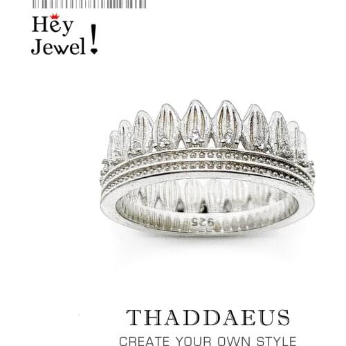 Ring Leaves Crown,Europe Style 925 Sterling Silver Fine Jewerly For Women,2021 Summer Brand New Elegant or Casual Outfits Gift