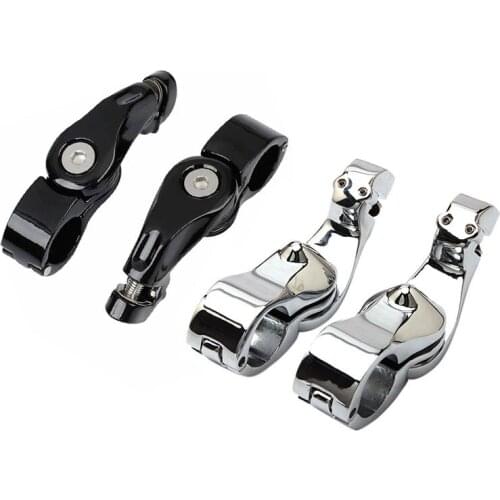 1-1/4Inch Short Angle Highway Pegs Mount Kit for Touring Electra Road Glide Engine Guard Foot Pegs Mount