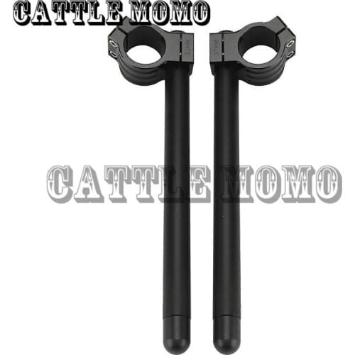 1 pair Motorcycle CNC 35mm Clip Ons Handlebars Higher Clipon Fork Handle Bars for Yamaha XS-650 SE/SF/SG/SH/SJ 78-82 CBX 79-1980