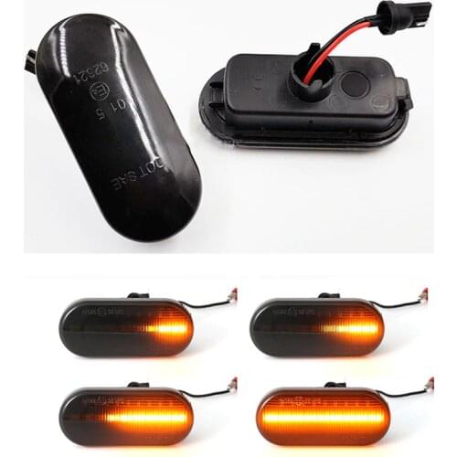 2pcs Dynamic Led Turn Signal Side Marker Light Lamp for VW Jetta MK4 Golf MK4 GTI MK4 Passat B5 Caddy Transporter 1J0 949 117