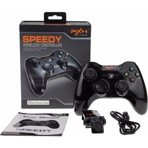 Wireless Bluetooth Game Controller MFi Gamepad Certified Joystick with Vibration & Pressure Sensor for IOS Smartphone Tablet PC