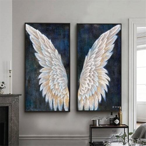 Diy 5d large diamond mosaic abstract angel wings diamond painting cross stitch 3d embroidery full round drill home decor AA1994