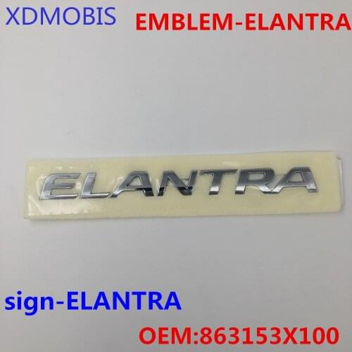 For Hyundai Elantra MD 2011-2015 Logo Rear Trunk Tailgate emblem OEM 863153X100