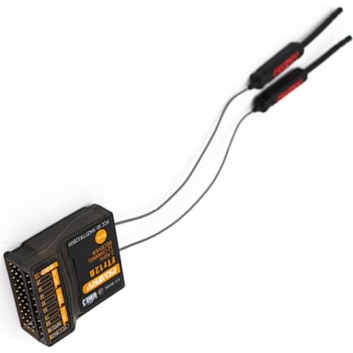 FlySky FTr12B 12-Channel Three-Generation Protocol Two-Way Dual-Antenna Receiver PWM PPM i.BUS S.BUS Output​ For RC Plane Drone
