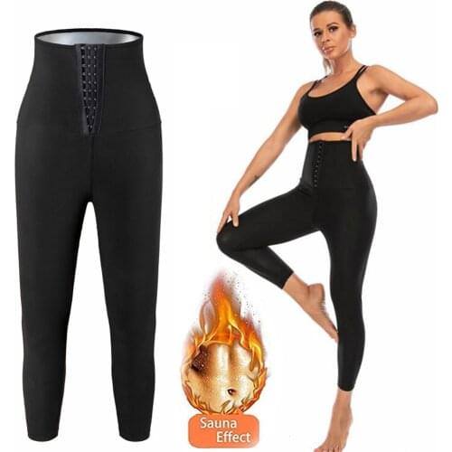 2021 Women Body Shaper Waist Leg Trainer Sweat Shapewear Slimming Trimmer Pants Trouser Fitness Corset Workout Modelling Strap