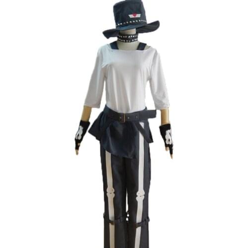 Hot Anime DRAMAtical Murder DMMD SEI Cosplay Costume Full Set+Skeleton Pants+hat