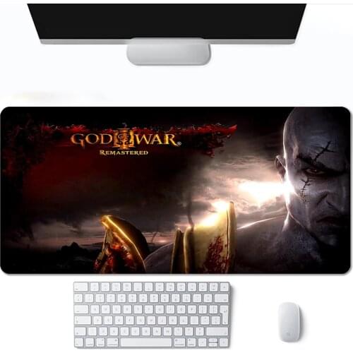 God Of War Mouse Pads Gamer Pad Mause Carpet Xxl PC Cabinet Mat Cute Keyboard Kawaii Complete Anime Gaming Hot Accessories Large
