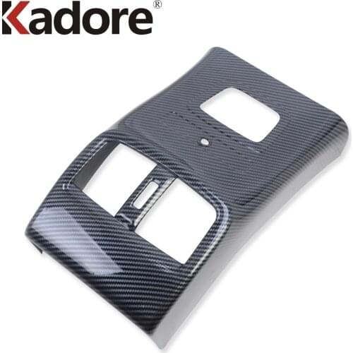 For Toyota Corolla sedan 2019 2020 2021 Carbon Fiber Car Interior Rear Seat Air Vent Outlet Cover Trim Styling Accessories