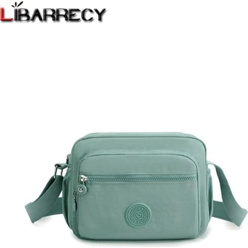 2021 New Fashion Floral Pattern Nylon Ladies Messenger Bags High Quality Solid Color Casual Womens Shoulder Bags Travel Bag