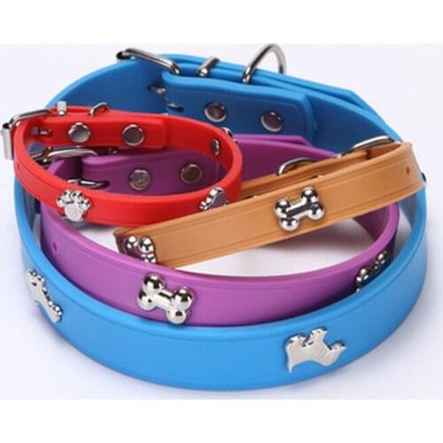 Soft Leather Cat Collar with Bells Cute Dog Collars Puppy Kitten Collar Necklace Pet Supplies Adjustable Cat Accessories