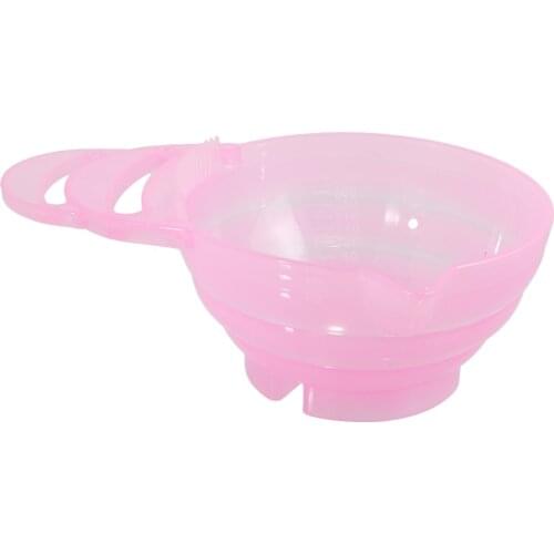 Random Color Plastic Hair Tint Dye Colouring Bowl Bleaching Styling Accs