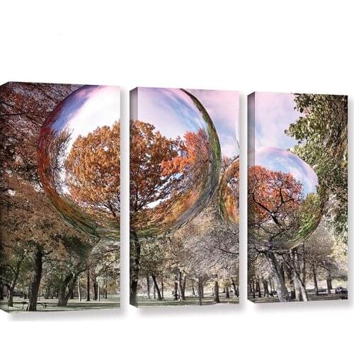Nature scenery 3 pieces art autumn landscape full square round diamond painting embroidery cross stitch kit home decoration