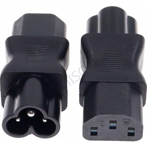 IEC 320 C13 3Pole Female To C6 Male AC Power Converter C13-C6 Adapter 10A 250V