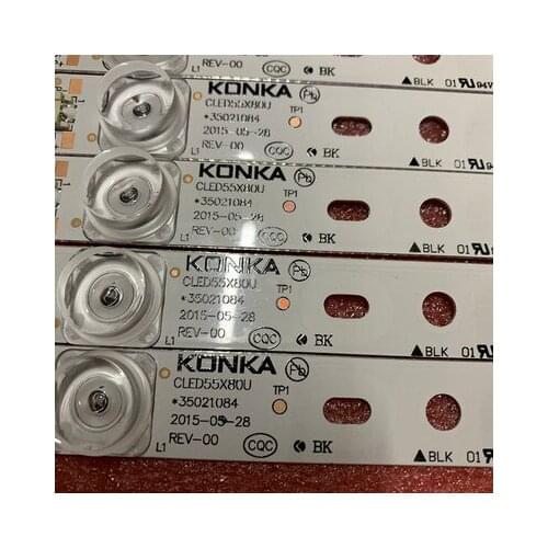 LED Backlight Strip 8 Lamps for KONKA QLED55X80A CLED55X80U QLED55X80U light bar OLCD55A1 35021084 CLED55X80U