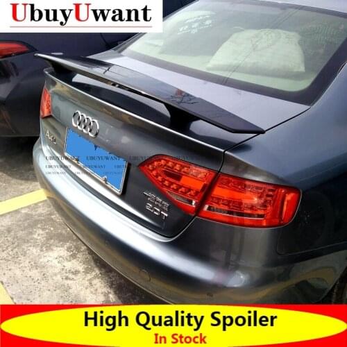 General Purpose Car Styling ABS Material And Surface Carbon Fiber Rear Spoiler For AUDI A4 B8 2008-2012 Universal Car Spoiler