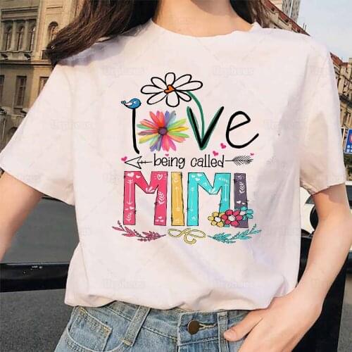 I Love Being Called Mimi Sunflower Grandma T Shirt Awesome Mimi Gift Graphic Cotton Tees