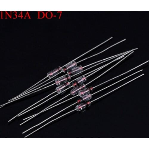 10Pcs 1N34A Germanium Diode 1N34A DO-7 45V IN34A New