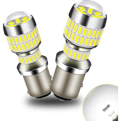 2x 1157 BAY15D 1156 BA15S P21W CANBUS LED Turn Signal Reverse Brake Light Bulb 78SMD 4014LEDs 3157 7443 For BMW Audi VW Benz Kia