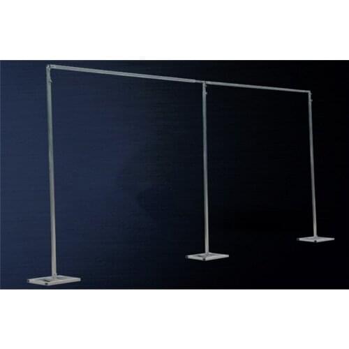 3MX6M Stainless Steel Pipe Wedding Backdrop Stand With Expandable Rods Backdrop Frames For Wedding Event Party Decorations