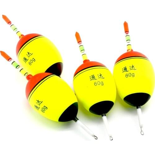 5Pcs Night Glowing 6g-80g EVA Sea Fishing Float Bobbers Set +10Pc Glow Stick Night Luminous Sticks Belly Foam Floats Accessories